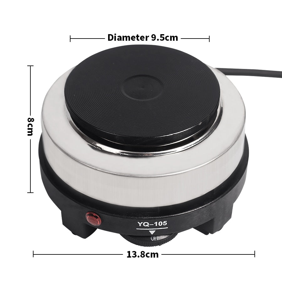 300w Mini Electric Stove Iron Hot Plate Tea Coffee Pot Warmer Heater For  Home Office Dormitory Cn Plug 220v