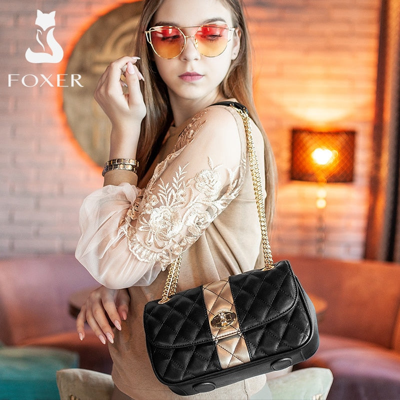 Foxer New 3 in 1 Crossbody Shoulder Monogram PVC Leather Bags