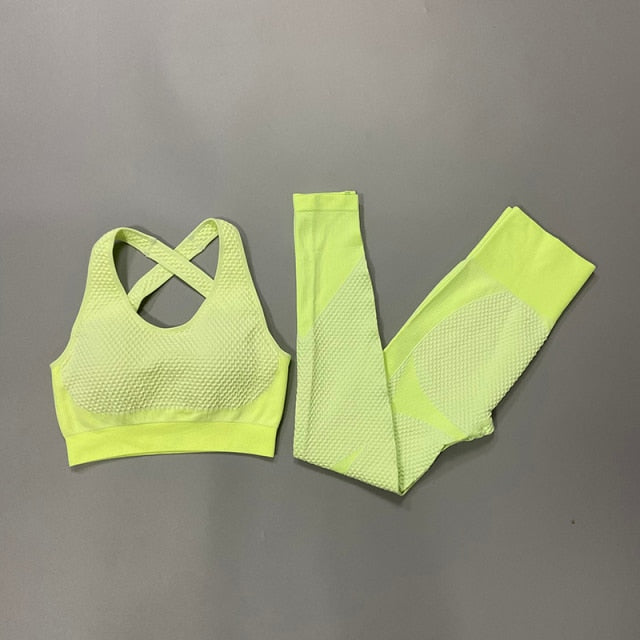 Neon Green UV 50+ Lime Stella Seamless Racerback Sport Yoga